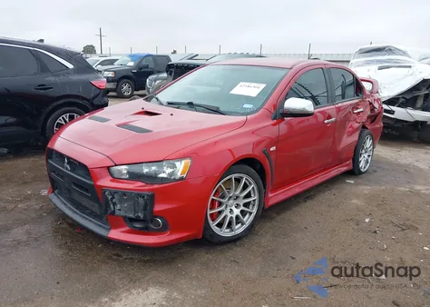 2014 Mitsubishi Lancer Evolution Gsr z USA, uszkodzony, nr VIN JA32W8FV0EU006839